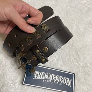 True Religion Brown cowgirl Leather Belt